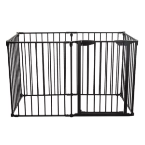 Dreambaby Mayfair Converta 29.5 in. H. 3-in-1 Play-Pen 6 Panel Gate, Black