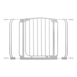 Dreambaby Chelsea 29.5 in. H Standard Height Auto-Close Security Gate in White with Extensions