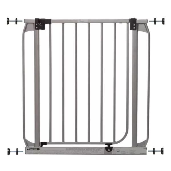 Dreambaby Dawson Silver 29.5 in. H Auto-Close Security Gate with Stay-Open Feature