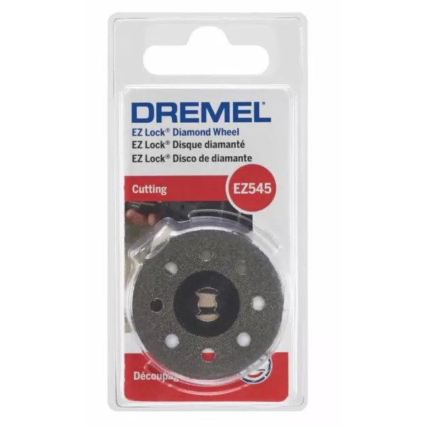 Dremel EZ Lock 1-1/2 in. Rotary Tool Diamond Tile Cutting Wheel for Tile and Ceramic Materials