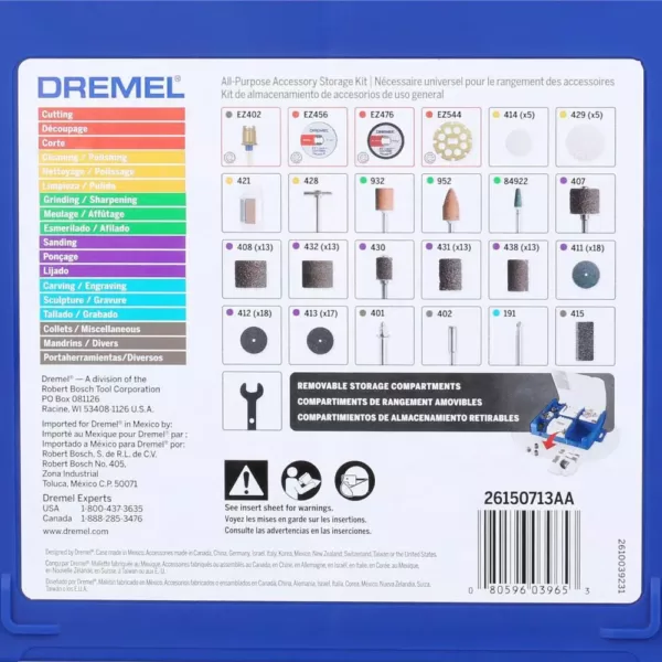 Dremel 36 in. Flex-Shaft Attachment for Rotary Tools + Rotary Tool Accessory Kit (130-Piece)