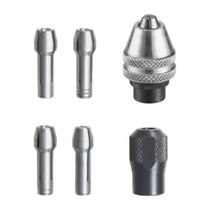 Dremel Rotary Tool Quick Change Collet Nuts (5-Piece) Plus 1/32 in. Rotary Tool Multi-Pro Chuck