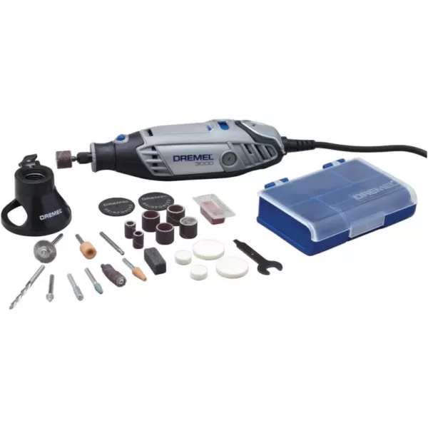 Dremel 3000 Series 1.2 Amp Variable Speed Corded Rotary Tool Kit with 25 Accessories and Carrying Case