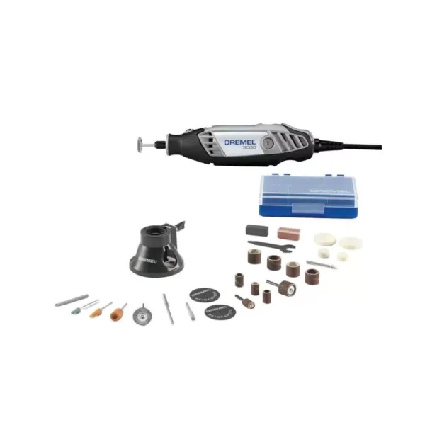 Dremel 3000 Series 1.2 Amp Variable Speed Corded Rotary Tool Kit with 25 Accessories and Carrying Case