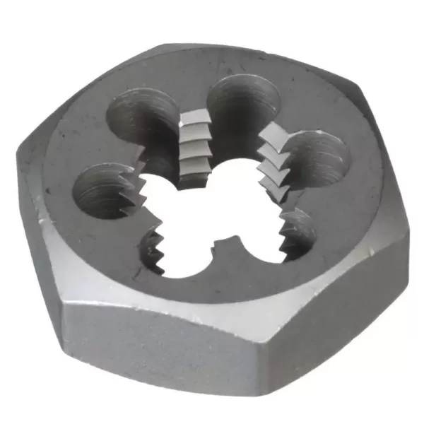 Drill America 1-1/2 in.-6 Carbon Steel Hex Re-Threading Die