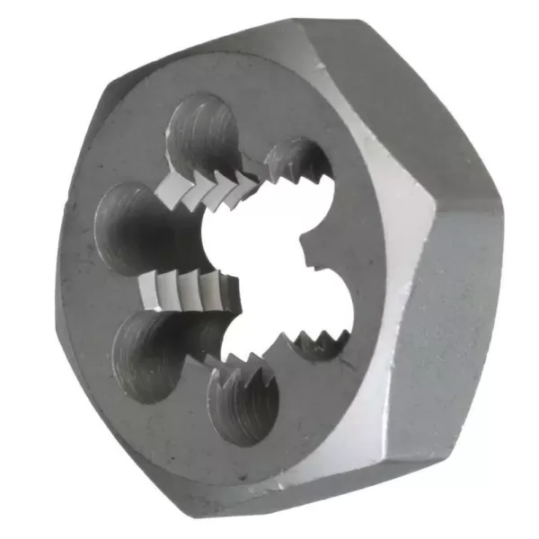 Drill America 1-1/4 in.-12 Carbon Steel Hex Re-Threading Die