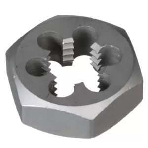 Drill America 3/8 in.-16 Carbon Steel Hex Re-Threading Die