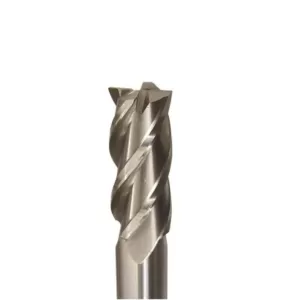 Drill America 1/8 in. x 3/8 in. Shank High Speed Steel Center Cutting End Mill Specialty Bit with 4-Flute