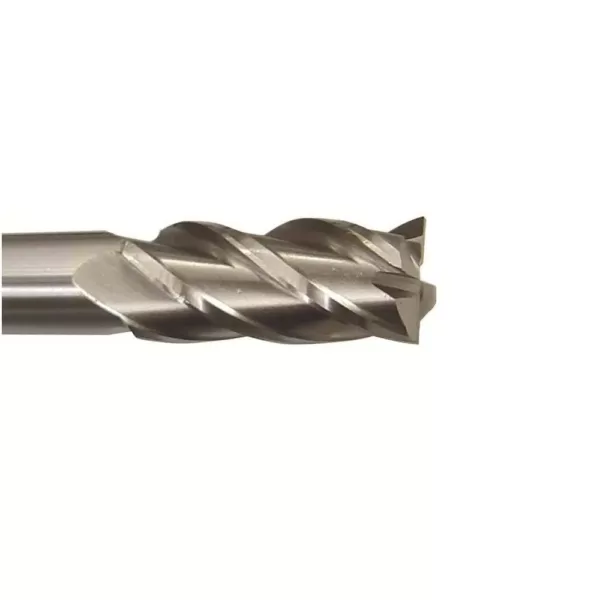 Drill America 3/8 in. x 3/8 in. Shank High Speed Steel Extra Long Center Cutting End Mill Specialty Bit with 4-Flute