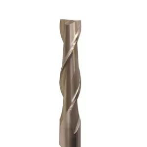 Drill America 1/4 in. High Speed Steel End Mill Specialty Bit with 2-Flutes and 3/8 in. Shank