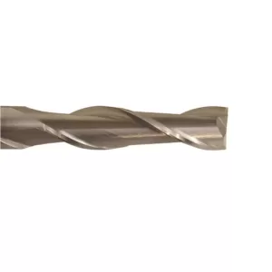 Drill America 1/4 in. High Speed Steel End Mill Specialty Bit with 2-Flutes and 3/8 in. Shank