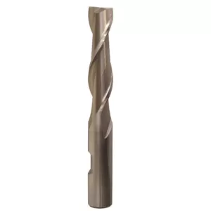 Drill America 1/2 in. High Speed Steel End Mill Specialty Bit with 2-Flutes and 1/2 in. Shank