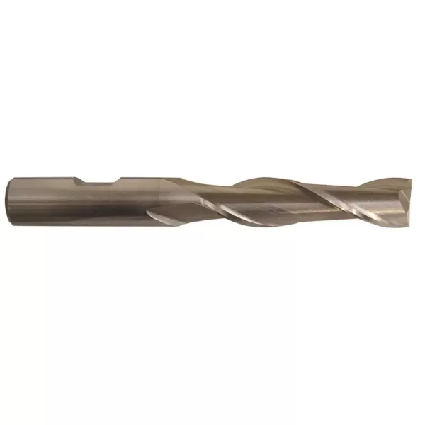 Drill America 11/16 in. High Speed Steel End Mill Specialty Bit with 2-Flutes and 5/8 in. Shank