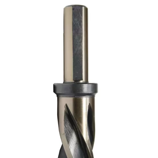 Drill America 1-1/16 in. High Speed Steel Black and Gold Bridge/Construction Reamer Bit with 1/2 in. Shank