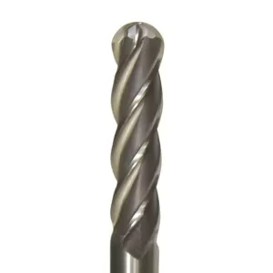 Drill America 3/8 in. x 3/8 in. Shank Carbide End Mill Specialty Bit with 4-Flute Ball Shape