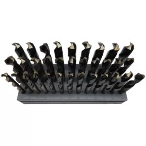 Drill America m42 Cobalt Reduced Shank Drill Bit Set in Metal Case (33-Piece)