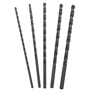 Drill America 12 in. High Speed Steel Extra-Long Drill Bit Set (5-Piece)