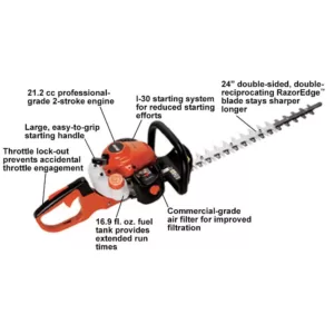 ECHO 24 in. 21.2 cc Gas 2-Stroke Cycle Hedge Trimmer