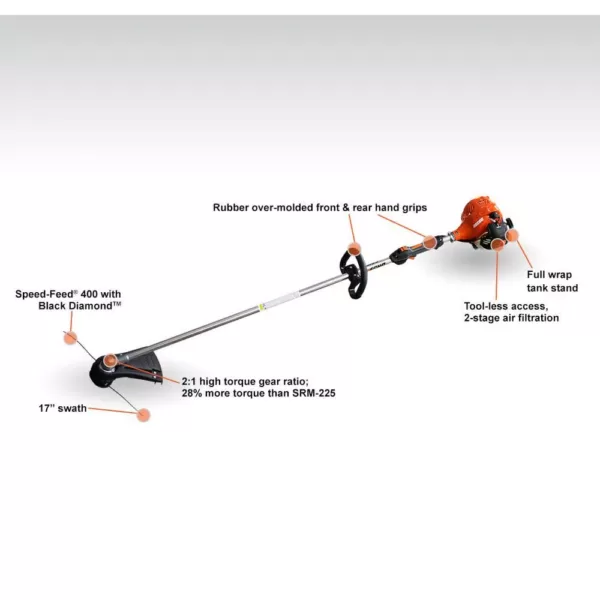 ECHO 21.2 cc 2-Stroke Gas Straight Shaft Trimmer