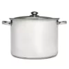 Ecolution Pure Intentions 16 qt. Stainless Steel Stock Pot in Polished Stainless Steel with Glass Lid