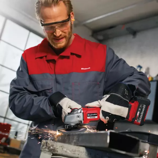 Einhell PXC 18-Volt Cordless 5 in. Brushless 8500 RPM Angle Grinder/Cutoff Tool Kit (w/ 3.0-Ah Battery and Fast Charger)