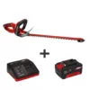 Einhell PXC 18-Volt Cordless 20 in. Hedge Trimmer Kit w/ Aluminum Blade Cover (w/ 3.0-Ah Battery Plus Fast Charger)