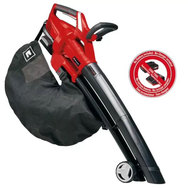 Einhell PXC 36-Volt Cordless 130-MPH 430-CFM Brushless Leaf Vacuum / Blower, w/ Debris Bag (Tool Only)