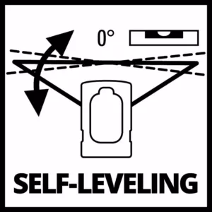 Einhell Self-Leveling Red-Beam Horizontal and Vertical Cross-Line Laser Level, 30-Ft Range, Class II