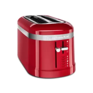 KitchenAid 4-Slice Empire Red Long Slot Toaster with High-Lift Lever