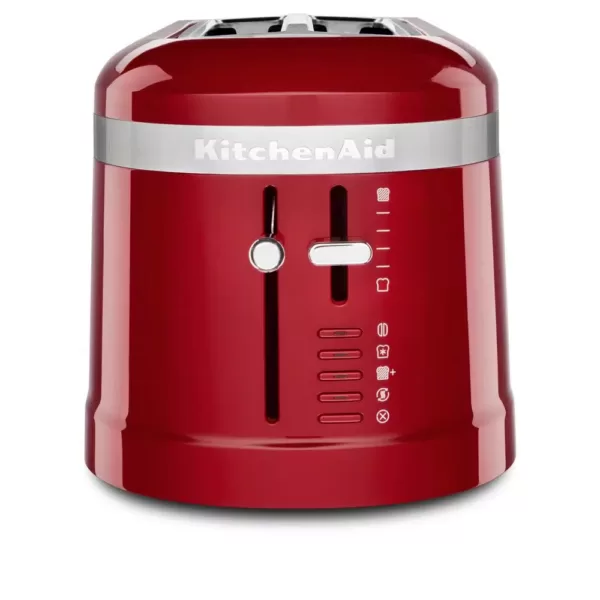 KitchenAid 4-Slice Empire Red Long Slot Toaster with High-Lift Lever