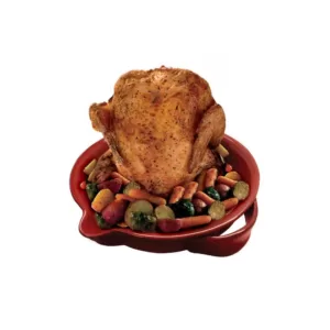 Epicureanist Chicken Roaster in Red