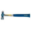 Estwing 12 oz. Solid Steel Ball Peen Hammer with Blue Vinyl Shock Reduction Grip