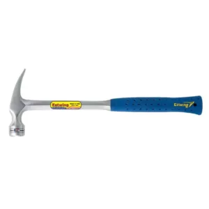 Estwing 30 oz. Solid Steel Framing Hammer with Blue Nylon Vinyl Shock Reduction Grip