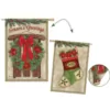 Evergreen 28 in. x 44 in. Vintage Holiday House Suede Flag