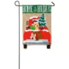 Evergreen 18 in. x 12.5 in. Home for the Holidays Garden Burlap Flag