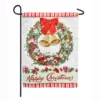 Evergreen 18 in. x 12.5 in. Happy Christmas Bells Wreath Garden Suede Flag