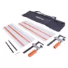 Evolution Power Tools 55 in. Circular Saw Track with Clamps, Glide Strips and Carry Bag