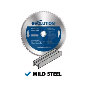 Evolution Power Tools 12 in. 60-Teeth Mild Steel Cutting Saw Blade