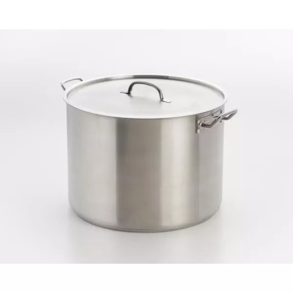 ExcelSteel Professional 35 qt. Stainless Steel Stock Pot with Lid