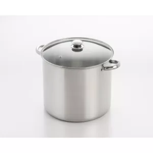 ExcelSteel 12 qt. Stainless Steel Stock Pot with Glass Lid