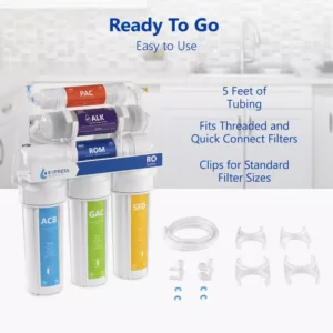 Express Water Filter Upgrade Kit for Reverse Osmosis Water Filtration System Adapters for Threaded and Quick Connect Filters