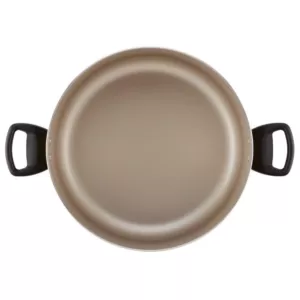 Farberware Promotional 10.5 qt. Aluminum Nonstick Stock Pot in Copper with Glass Lid