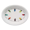 Fiesta 11 5/8" White Ceramic Fiesta Lights Medium Oval Platter