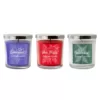 LUMABASE Floral Collection Scented Candles in 10 oz. Glass Jars (Set of 3)