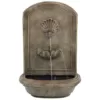 Sunnydaze Decor Seaside Florentine Stone Electric Powered Outdoor Wall Fountain