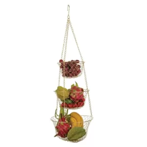 Fox Run Gold 3-Tier Hanging Fruit Basket