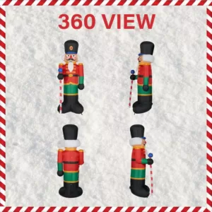 Fraser Hill Farm 10 ft. Nutcracker Christmas Inflatable with Lights