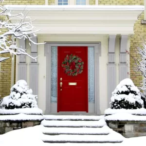 Fraser Hill Farm 24 in. Artificial Christmas Wreath with Red Berries and Pinecones