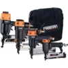 Freeman Pneumatic Finishing Nailer Combo Kit with Canvas Bag and Fasteners (4-Piece)