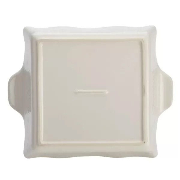 Ayesha Curry Home Collection 8 in. x 8 in. French Vanilla Ceramic Square Baker